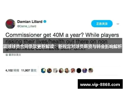 篮球球员合同条款更新解读：新规定对球员薪资与转会影响解析